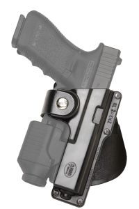 Fobus USA Paddle Right-Hand Paddle Holster for Glock 19, 23, 32 in Black (W/ Light or Laser) - GLT19