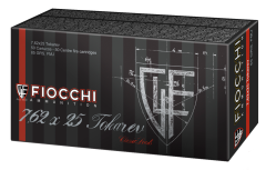 Fiocchi Ammunition 7.62X25 Tokarev Metal Case, 88 Grain (50 Rounds) - 762TOK