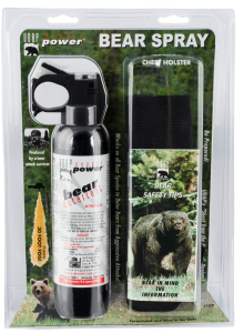 UDAP 15CP Super Magnum Bear Spray w/Chest Holster 9.2oz/260g Up to 35 Feet Black