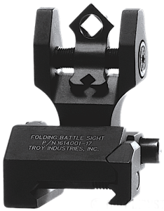 Troy DOARFBT00 Battle Sight Rear Di-Optic Aperture (DOA) Folding Universal Black