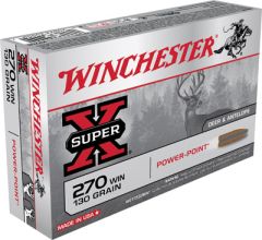 Winchester Super-X .270 Winchester Power-Point, 130 Grain (20 Rounds) - X2705