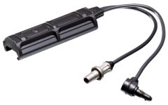 Surefire Remote Dual Switch For Weaponlights, Atpial Laser Device, 7" Cable, Fits  Millennium Universal, Classic Universal, Scout Light, And X-series, Momentary-on Pressure Pad And Constant-on Press Switch, 2 Plugs, Black Sr07-d-it