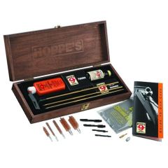 Hoppes Deluxe Gun Cleaning Kit w/Wood Presentation Box BUOX