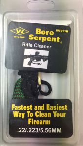 Wil-Tac Bore Serpent .22LR, .223 Rem/5.56NATO Quick Cleaning Bore Serpent with Brass Weight WT011H