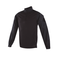 Tru Spec Regular 1/4 Zip Long Sleeve Medium in Black - TRU Urban Force Combat Shirt
