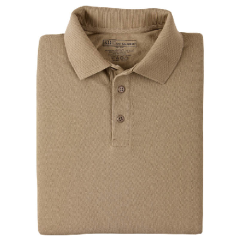 5.11 Tactical Utility Men's Short Sleeve Polo in Silver Tan - Small