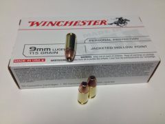 Winchester 9mm Jacketed Hollow Point, 115 Grain (50 Rounds) - USA9JHP