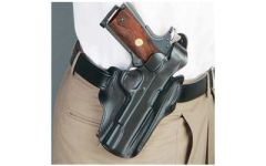 Desantis Gunhide 1CL Scabbard Right-Hand Belt Holster for 1911 in Black Leather -