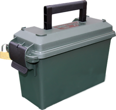 MTM 30 Caliber Ammo Can (5" x 11.3" x 7.2") in Polymer Forest Green - AC30T11