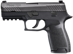 Sig Sauer P320 Compact 9mm 15+1 3.9" Pistol in Black Nitron (SIGLITE Night Sights) - 320C9BSS