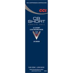 CCI Speer Quiet-22 .22 Short Round Nose, 29 Grain (100 Rounds) - 26