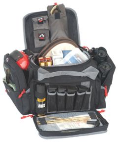 G*Outdoors Medium Range Bag With Lockable Zipper Loop Black Nylon 1411MRB