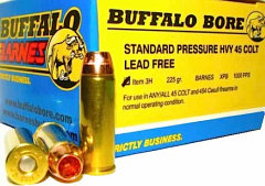 Buffalo Bore Ammunition .45 Long Colt Barnes XPB, 225 Grain (20 Rounds) - 3H/20