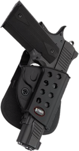 Fobus USA Evolution Right-Hand Belt Holster for Glock 17, 19, 22, 23, 26, 27, 33, 34, 35 in Black - GL2E2BH