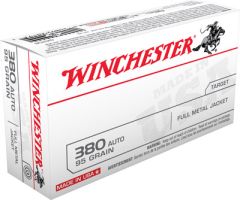 Winchester .380 ACP Full Metal Jacket, 95 Grain (50 Rounds) - Q4206