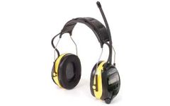 3m/peltor Worktunes Earmuff, Black And Yellow , Stereo With Hearing Protector, Am/fm Radio 90541