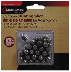 Marksman 3138Slingshot Steel Shot 1/4" 75 Pack