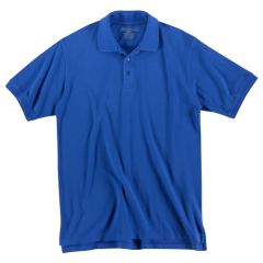 5.11 Tactical Utility Men's Short Sleeve Polo in Academy Blue - Large