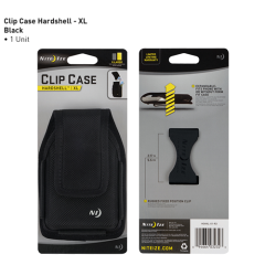 Clip Case Hardshell Holster Color: Black Size: XL