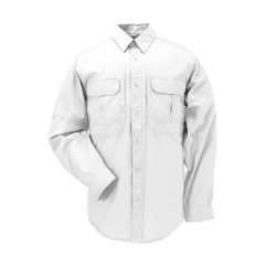 5.11 Tactical Taclite Pro Men's Long Sleeve Uniform Shirt in White - Medium