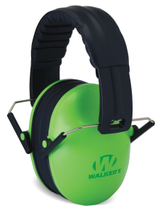 Walkers Game Ear GWPFKDMLG Passive Baby & Kids Folding Earmuff 23 dB Green