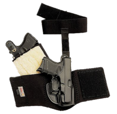 Galco International Ankle Glove Right-Hand Ankle Holster for Smith & Wesson J-Frame in Black - AG160