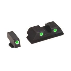 Ameriglo Green Front/Rear Classic Night Sights For Glock 45/10MM Caliber GL119