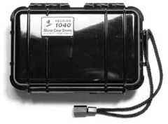 Pelican 1040 Protect Case, For Ipod, 6.5"x3.9"x1.7", Black 1040-025-110