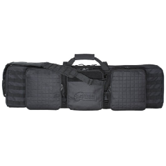 42  Deluxe Padded Weapon Case With 6 Black Locks Color: Black