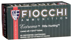 Fiocchi Ammunition Extrema Hunting .223 Remington/5.56 NATO V-Max, 50 Grain (50 Rounds) - 223HVA50