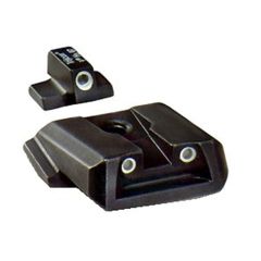 Trijicon Tritium 3 Dot Green Front & Rear Sights For Smith/Wesson Military Police SA37