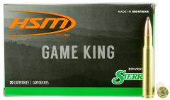HSM Hunting Shack Game King .30-06 Springfield Spitzer Boat Tail, 165 Grain (20 Rounds) - 300640N