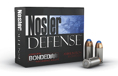 Nosler Bullets Performance Bonded 9mm Bonded Tipped, 124 Grain (20 Rounds) - 37151