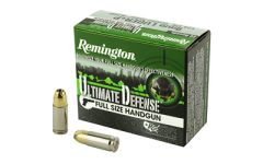 Remington Ultimate Defense 9mm Brass Jacket Hollow Point, 124 Grain (20 Rounds) - HD9MMD