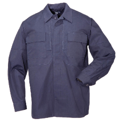 5.11 Tactical Ripstop TDU Men's Long Sleeve Shirt in Dark Navy - Large