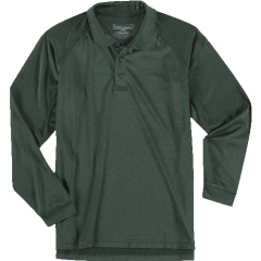 5.11 Tactical Performance Men's Long Sleeve Polo in LE Green - Medium