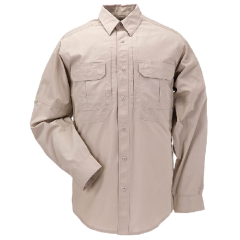 5.11 Tactical Taclite Pro Men's Long Sleeve Uniform Shirt in TDU Khaki - Large