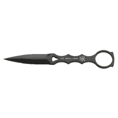 Benchmade SOCP Fixed Knife, 3.22" Skeletonized Dagger Coated Black Plain Blade - 176BK