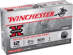 Winchester Super-X .12 Gauge (2.75") Slug (Rifled) Lead (5-Rounds) - X12RS15