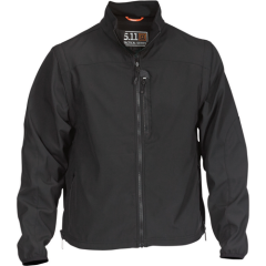 5.11 Tactical Valiant Softshell Men's Full Zip Jacket in Black - 2X-Large