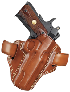 Galco International Combat Master Right-Hand Belt Holster for Smith & Wesson 19 in Tan (2.5") - CM112
