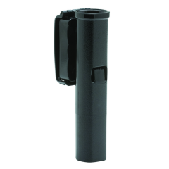 LOW SWIVEL FRONT DRAW  Made from durable polycarbonate, all Front Draw holders feature a molded tension spring for baton security. The design is comfortable to wear and offers a quick draw from any position.The holder rotates in 360 degrees and locks in o