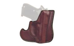 Don Hume 001 Front Pocket Holster, Fits Glock 43, Ambidextrous, Brown Leather J100306r - J100306R