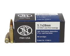 FN Herstal SS195LF 5.7X28 Lead Free Hollow Point, 27 Grain (50 Rounds) - 10700013