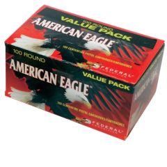 Federal Cartridge American Eagle 9mm Full Metal Jacket, 115 Grain (100 Rounds) - AE9DP100