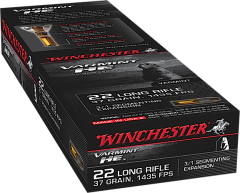 Winchester .22 Long Rifle Hollow Point 3/1 Segmenting Core, 37 Grain (50 Rounds) - S22LRFSP