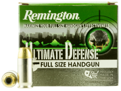 Remington Ultimate Defense .45 ACP Brass Jacket Hollow Point, 185 Grain (20 Rounds) - HD45APC