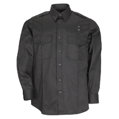 5.11 Tactical PDU Class A Men's Long Sleeve Uniform Shirt in Black - X-Large