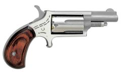 North American Arms Mini-Revolver .22 Winchester Magnum 5-Shot 1.625" Revolver in Stainless - NAA-22M-GRB