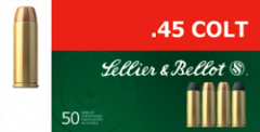 Magtech Ammunition .45 Long Colt Lead Flat Nose, 250 Grain (50 Rounds) - SB45D